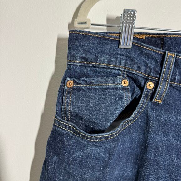 Levi's 559 Relaxed Straight Fit Jeans Men 33x34 Blue Dark Wash Classic Casual - Picture 10 of 12